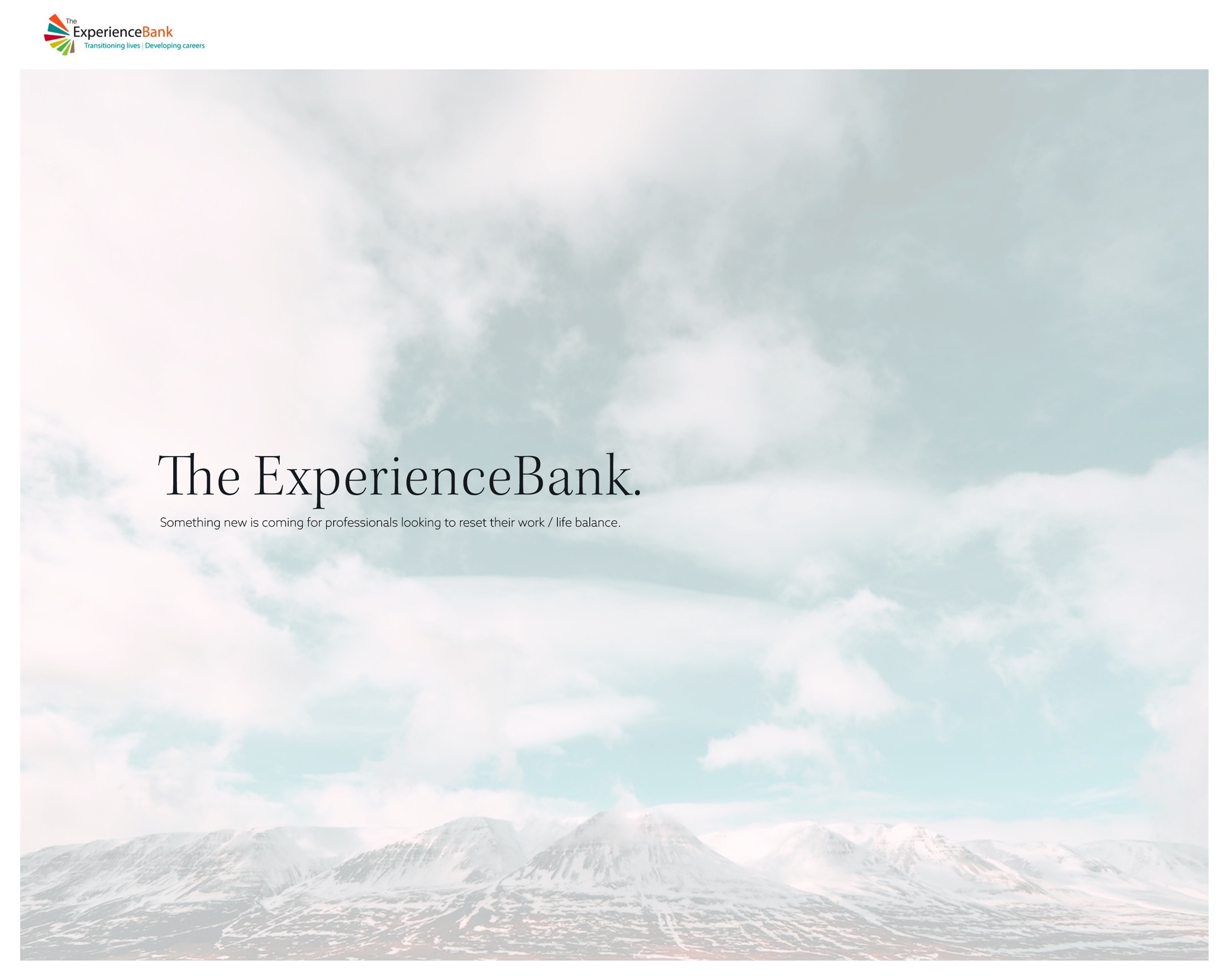 Screenshot of the The ExperienceBank website